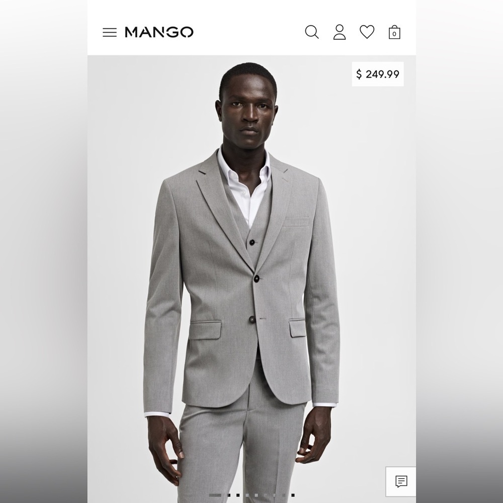 MNG Super slim-fit suit jacket in stretch fabric